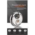 thumbnail image 2 of Round Cake Lock Round Padlock Home Anti-Theft Anti-Rust Waterproof Wooden Door Home Lock Room Window Padlock Horizontal Unlock, 2 of 7