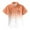Orange, variant on Kiijoy Toddler Boys Gradient Beach Shirt Loose Short Sleeve Button Down Shirt, Sizes 3-13