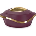 thumbnail image 1 of Casserole Set Kitchen Item Pearl Inner Stainless Steel Casserole Set of 1 1500 ml Maroon, 1 of 6