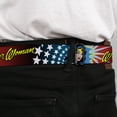 thumbnail image 4 of Wonder Woman Logo Full Color Red Seatbelt Buckle Belt - Wonder Woman Face w/Stars, 4 of 9