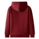 thumbnail image 4 of Sudadera con capucha de manga larga para mujer, informal, con capucha, para invierno, cálida, con forro polar y cremallera, 4 of 5