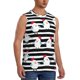 thumbnail image 2 of Fotbe Cute Chicken Men's Camiseta sin Mangas Estampada para Hombres, Playera Casual para Gimnasio, Entrenamiento, Playa-X-Large, 2 of 7