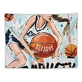 thumbnail image 5 of Patifu Basketball Girl Feminist Art Tapestry Wall Hanging Unique Style for Home Decor, 4 Sizes Available 40x30inch, 5 of 6
