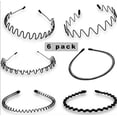 thumbnail image 1 of Hair Hoop,5Pcs Unisexe Bandeau Ondulé Métal Hoop Multi-style Vague Ressort Bandeau, 1 of 4