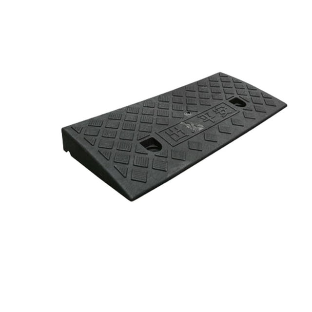 Esquirla Curb Ramp AntiSlip Portable Threshold Pad for Loading Dock Sidewalk Rvs H 4cm Black