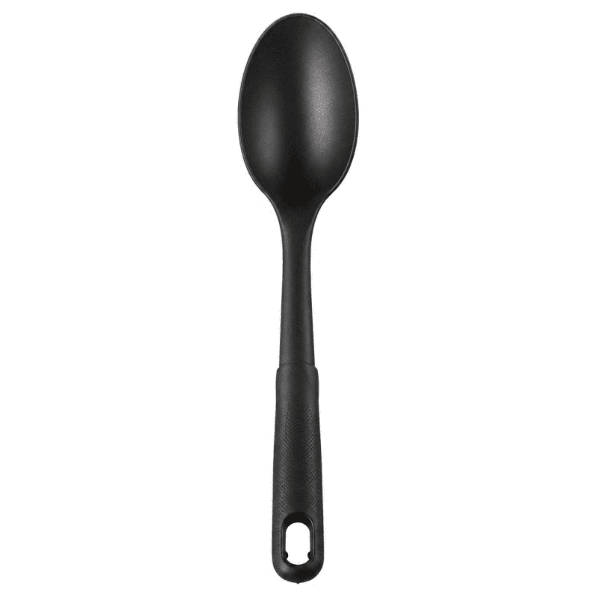 Mainstays Black Nylon Solid Spoon with Comfort Grip Handle, 12.6 Inch