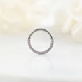thumbnail image 3 of Titanium Pink 3A CZ Daith Jewelry & Septum Rings, 3 of 7