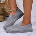 thumbnail image 7 of Dweltoz Womens Walking Shoes Slip on Non Slip Mesh Gym Sneaker Breathable Fashion Athletic Platform Sneaker with Arch Support,Gray 36, 7 of 7