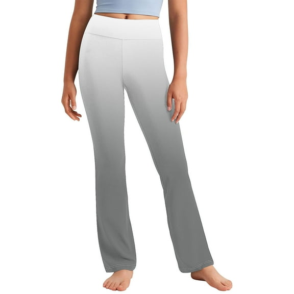 Juslio Girls Pants Unisex Child Casual Toddler KidsCute Sweet Elasticity Straight High Waist Yoga Gray