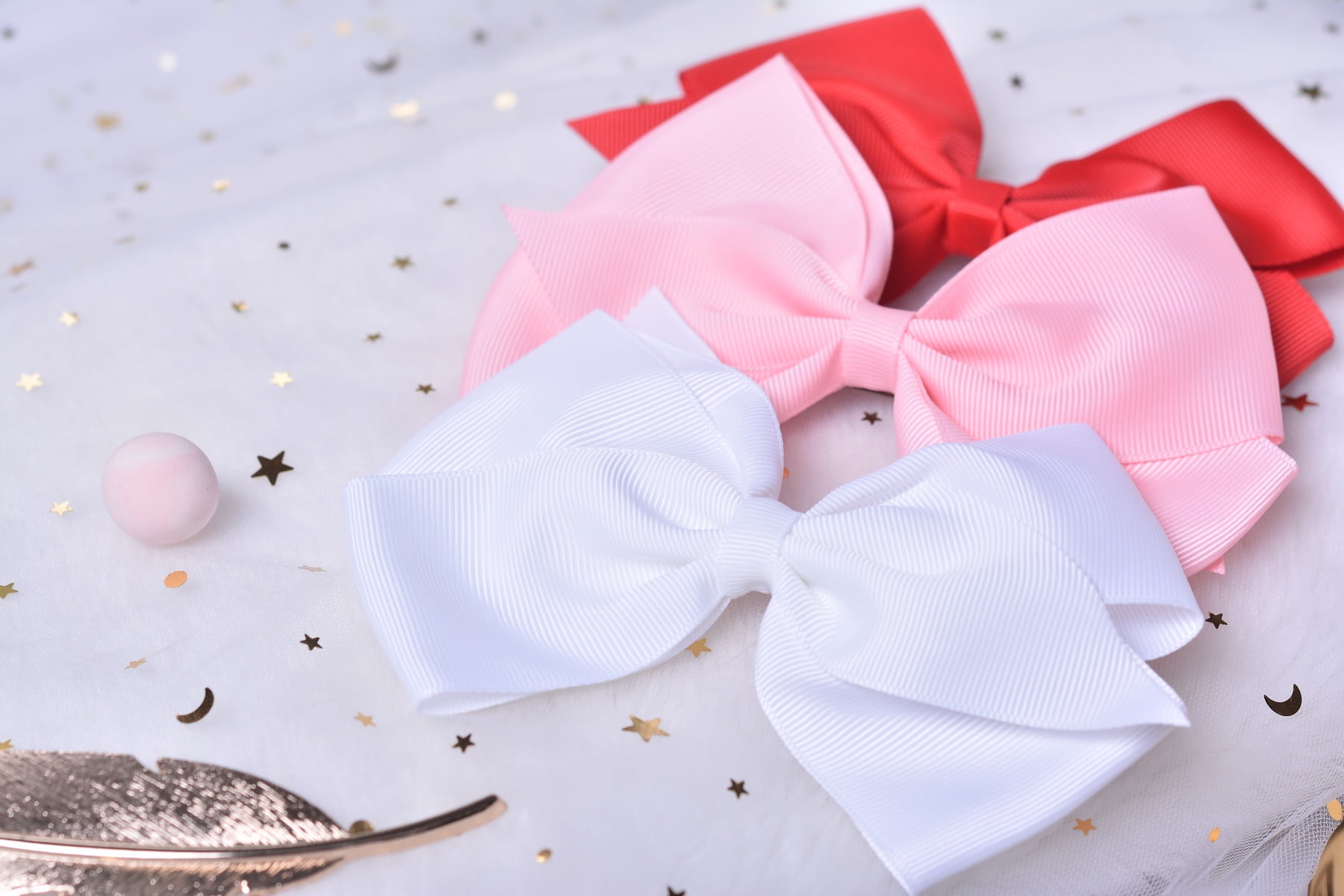 (2 pack) YAMA RIBBON Black Grosgrain Bow Tail, Ribbons & Bows