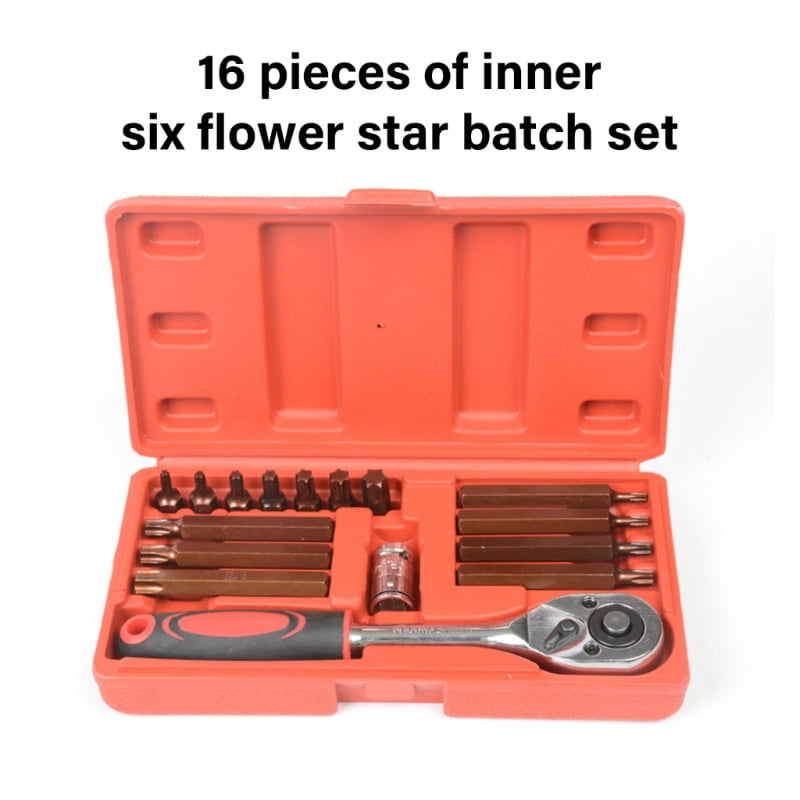 Multifunctional Star Bit Set Hex Key Wrench Mechanical Automotive Repair Tool