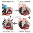 thumbnail image 2 of FMSHPON Independence Day Vintage Pickup Truck with American Flag Retro Car Set of 4 Round Coaster for Drinks, Absorbent Ceramic Stone Coasters Cup Mat with Cork Base for Coffee Table Bar Decor, 2 of 6