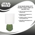 thumbnail image 7 of Star Wars Boba Fett Helmet Table Lamp | 14 Inches Tall, 7 of 7