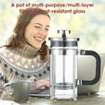 thumbnail image 5 of BEST- 20 Oz Glass Stainless Steel Espresso Tea Maker French Coffee Press Maker Us, 5 of 6