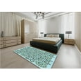 thumbnail image 5 of Ahgly Company Machine Washable Indoor Rectangle Transitional Hazel Green Area Rugs, 2' x 5', 5 of 7