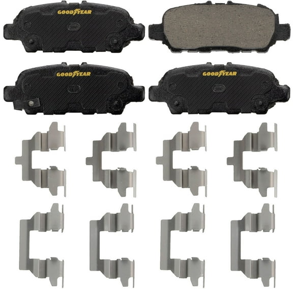 Goodyear Brakes GYD905 Premium Ceramic Automotive Rear Disc Brake Pads Set