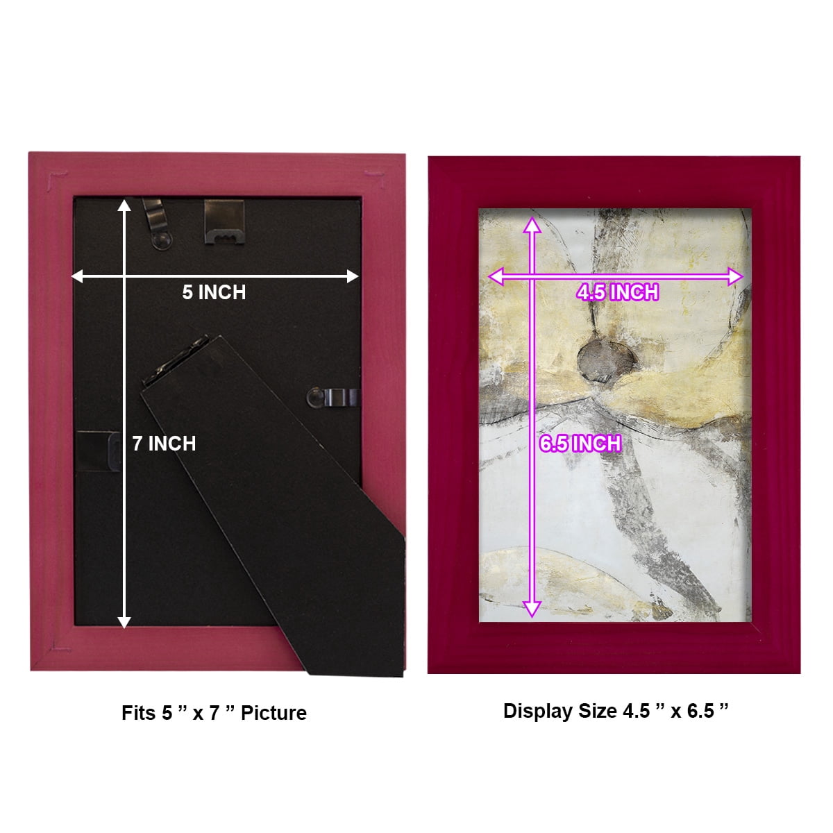 Une Fleur I - Framed Print w/glass - Cherry Red