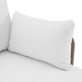 thumbnail image 5 of Barton 3-Piece Patio Sectional Set - Outdoor Rattan Sofa with Side Table - 3 Pieces, Cream, 5 of 6