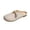 Beige, variant on RXMEKW Closed-Toe Slippers for Women, Mule Slide-On Shoes with Chinese Knot, Low Heel and Soft Sole for Spring and Summer, Plus Size Casual and Commuting Fabric Flats