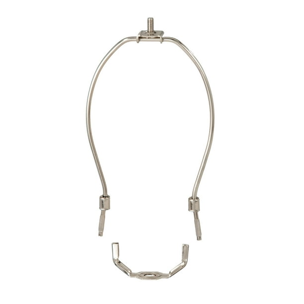 9" heavy duty detachable polished nickel plated lamp shade ...