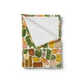 thumbnail image 2 of Money Soft Flannel Fleece Throw Blanket, Colorfuls of Richness Wallet Credit Card of Money Dollar Pound Signs, Cozy Plush for Indoor and Outdoor Use, 50" x 70", Multicolor, by Ambesonne, 2 of 5