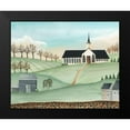 thumbnail image 2 of Moore, Regina 24x20 Black Modern Framed Museum Art Print Titled - Folk Church Scene II, 2 of 5