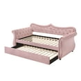 thumbnail image 4 of Acme Furniture ACME Adkins Daybed & Trundle, Pink Velvet, 4 of 4