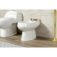 thumbnail image 2 of Kingston Brass KB322PX Victorian Three-Handle Bidet Faucet with Brass Pop-Up, Polished Brass, 2 of 6