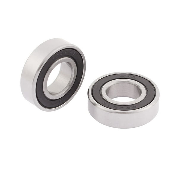 Unique Bargains 6002RS Dual Side Sealed Deep Groove Bearing Ball 32mmx15mmx9mm 2pcs