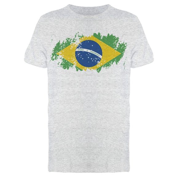 Brazil Colorful Brush Strokes Tee Men's -Image by Shutterstock
