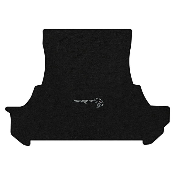 Lloyd Mats LogoMat Custom-Fit Carpet Trunk Mat for 2019-2023 Dodge Challenger RWD, Charcoal