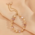 thumbnail image 6 of Fiaya Women French Retro Pearl Bracelet, 1Pc Freshwater Pearls Fortunate Stone Bracelets, Elegant Adjustable Chain Bracelets for Women Minimalist Designs, 6 of 8