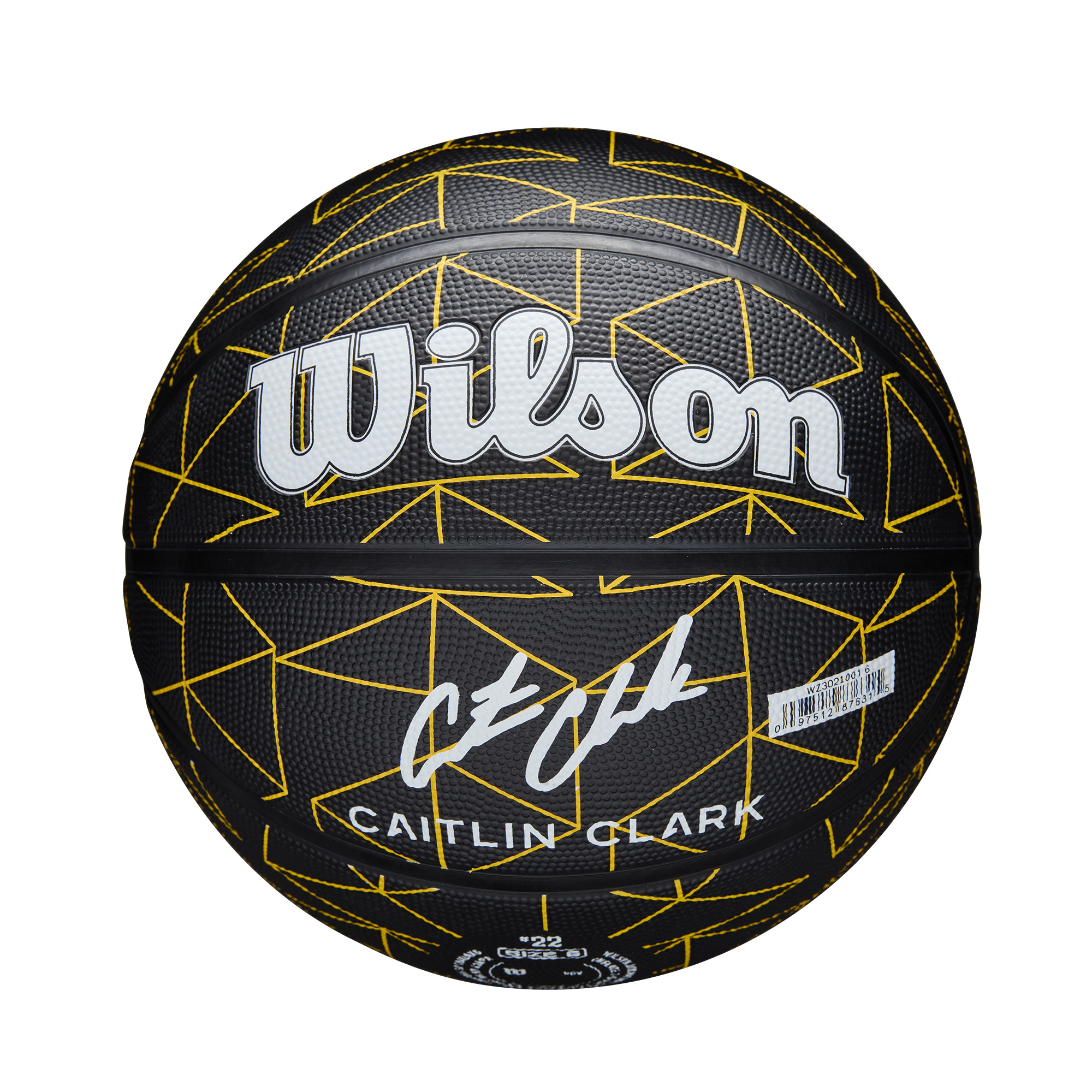 Wilson Caitlin Clark Repetition Outdoor Basketball Size 5 photo 8