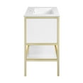 thumbnail image 6 of Cache 24" Freestanding, Bathroom Vanity in White and Gold, 6 of 13