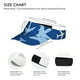 thumbnail image 3 of Fotbe Airplanes in the Sky Visera Deportiva con Diseño, Gorra Abierta Ajustable de Algodón para Mujer y Hombre, 3 of 7