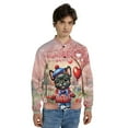 thumbnail image 4 of Happy Valentine’s Day Adorable French Bulldog Puppy Holding Heart Balloon All Over Print 3D Baseball Jacket Dog Lover Gifts Bomber Jacket Softball - 00030, 4 of 6