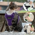 thumbnail image 5 of DMISOCHR Cat Harness - Escape Proof Reflective Cat Harness and Leash for Small to Large Cats, Puppy, Small Dog - Adjustable Mesh Breathable Pink Cute Cat Harness for Walking Training Hiking, 5 of 7