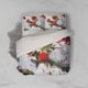 thumbnail image 3 of 3D Rosa Roja Floral Funda de edredón Juego de ropa de cama Fundas de almohada 160, 3 of 3