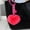 Hot Pink, variant on HOARBOEG Soft Velvet Heart Keychain for Women, Cute Hot Pink Bag Charm Pendant, Heart Shaped Keychain for Backpack, Purse, Keys Decoration, Decorative Gift Idea for Friends, Family, Couples