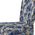 thumbnail image 4 of Designart "Blue & White Victorian Blooms III" Blue Floral Upholstered Accent Chair - Cottage Arm Chair For Bedroom, 4 of 5