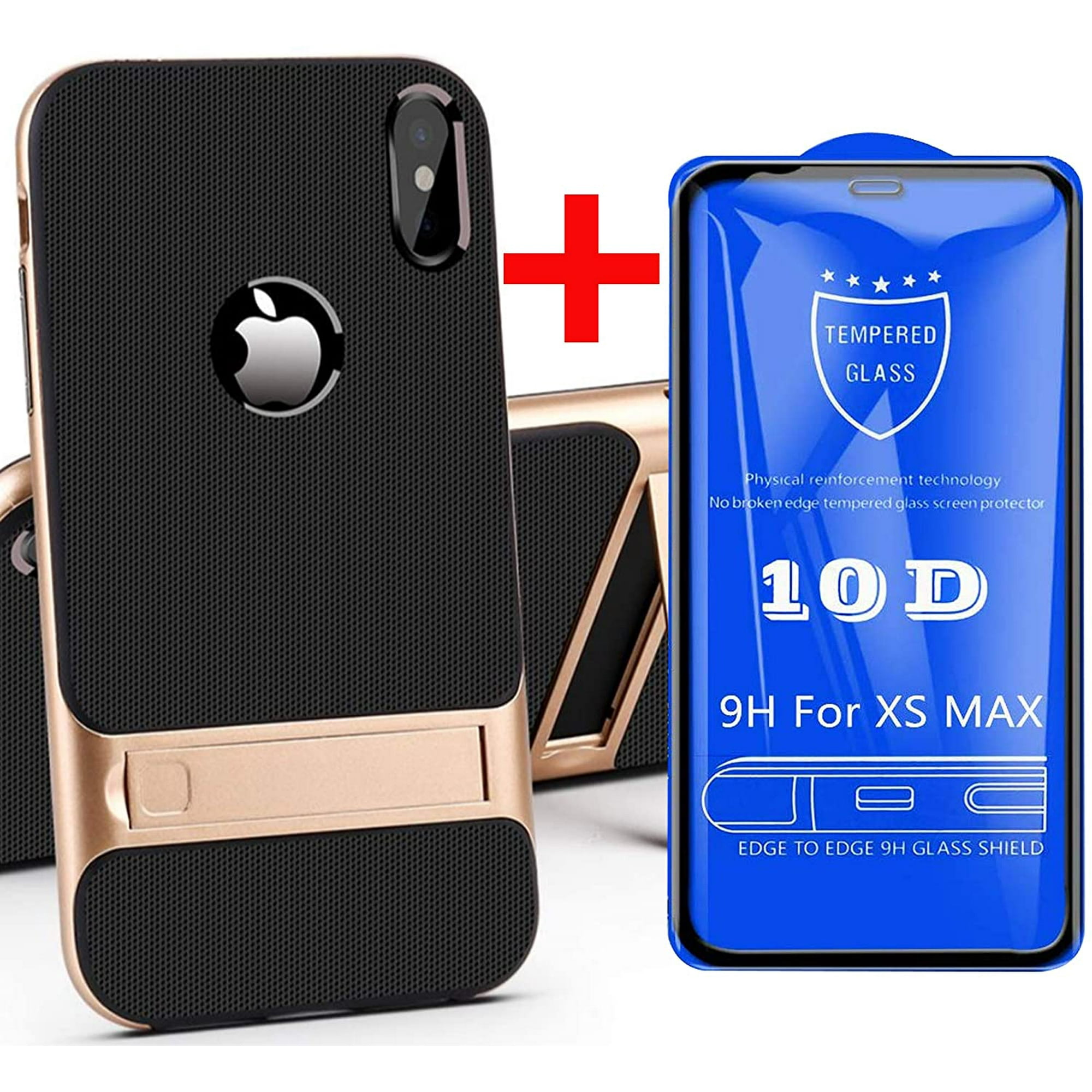 IP Xs Max Kickstand Case Xmax Xmaxs 10smax Compatible with Apple iPhone Xsmax iPh iPone Xphone Sxmax Cover with 10D