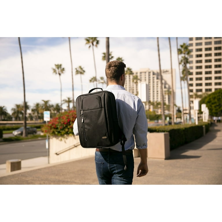 CODi Magna 17.3 Laptop Backpack Unbreakable Zippers USB Charging Port Padded Laptop Tablet Compartments Black Walmart