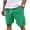 448#Green, variant on Mens Lightweight Corduroy Shorts Elastic Waist Drawstring Casual Summer Shorts Green S