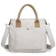 thumbnail image 2 of Canvas Crossbody Bags Large-capacity Shoulder Bag Crossbody Handbag for Shopping, 2 of 10