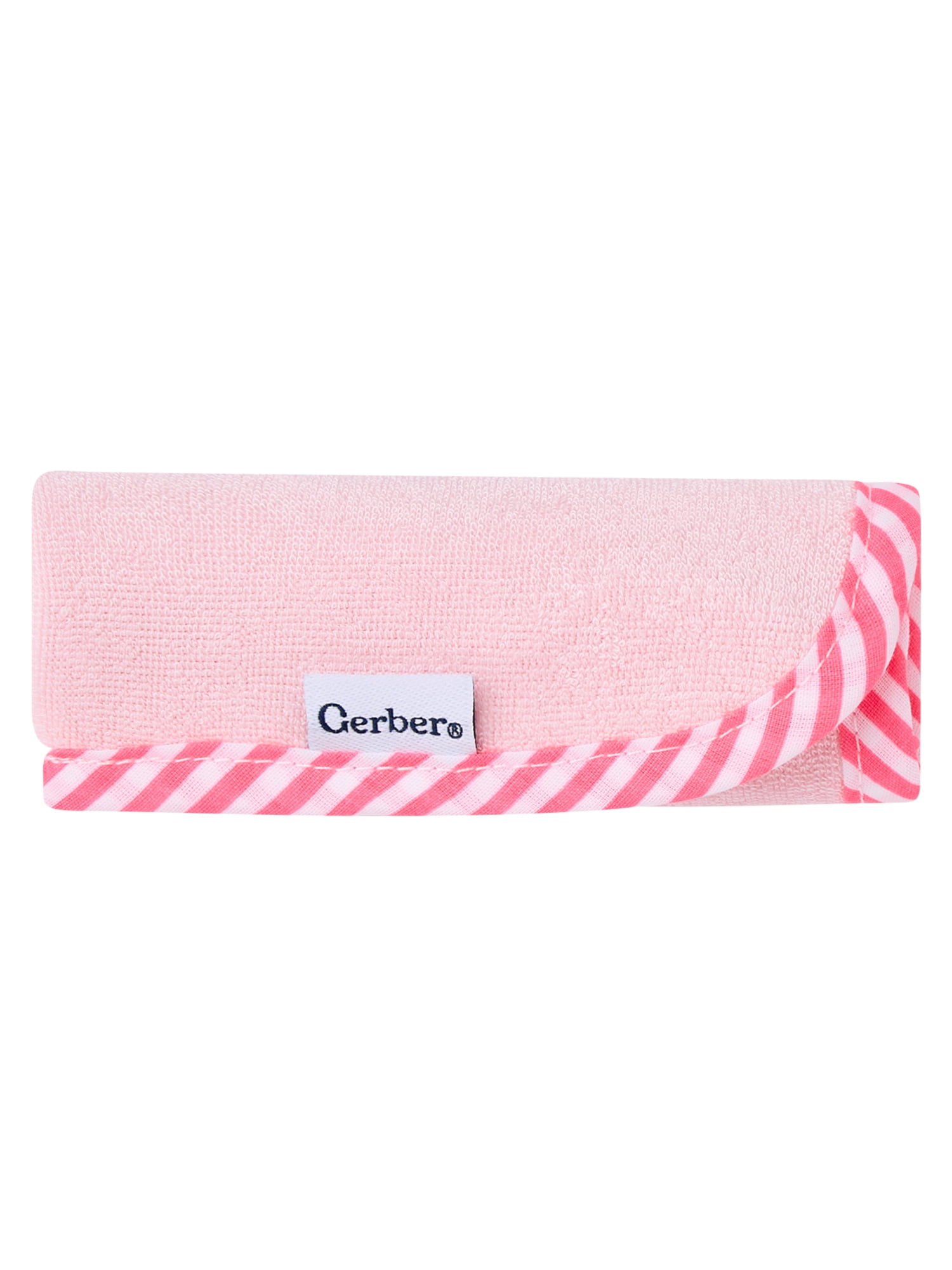Gerber Baby Girl Pink Absorbent Knit Terry Washcloth, 6-Pack, One Size