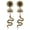 black, variant on Snake Earrings for Women Gothic Serpent Snake Dangle Earrings Retro Sun Moon Drop Earrings Bohemian Religious Totem Ear Jewelry Gifts