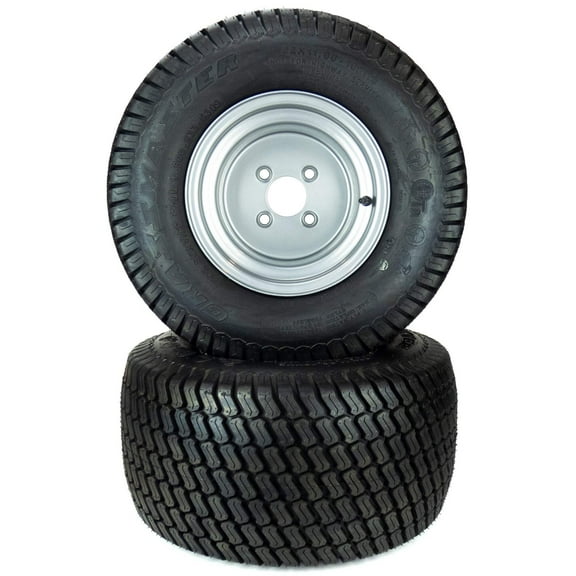 (2) Turf Tire Assemblies 22x11.00-10 Hustler FasTrak Raptor SDX 54" 60" 605302