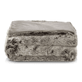 thumbnail image 1 of Bouclair Grey Wolf Faux Fur Throw 60 X 50 in (152.4 X 127 cm), 1 of 8