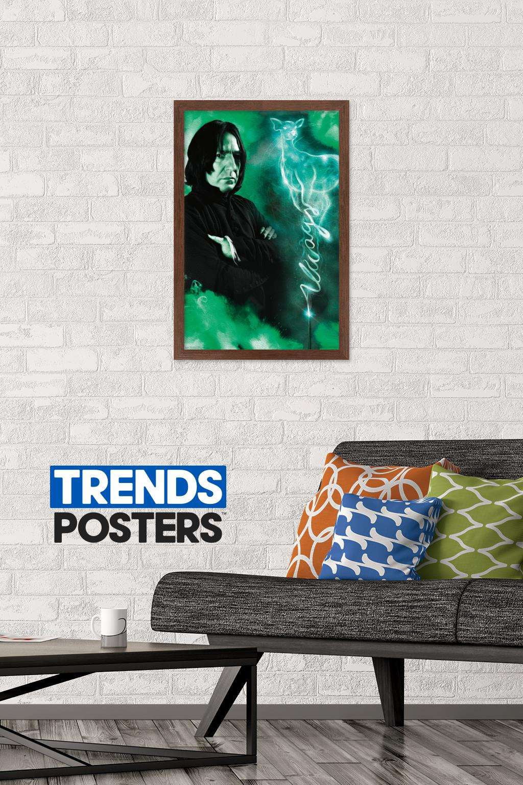 The Wizarding World: Harry Potter - Snape Always Wall Poster, 14.725" x 22.375", Framed