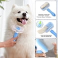 thumbnail image 4 of Cepillo autolimpiante, cepillo para perros y gatos con partículas de masaje, elimina el pelo suelto y los enredos, promueve la circulación-azul, 4 of 5